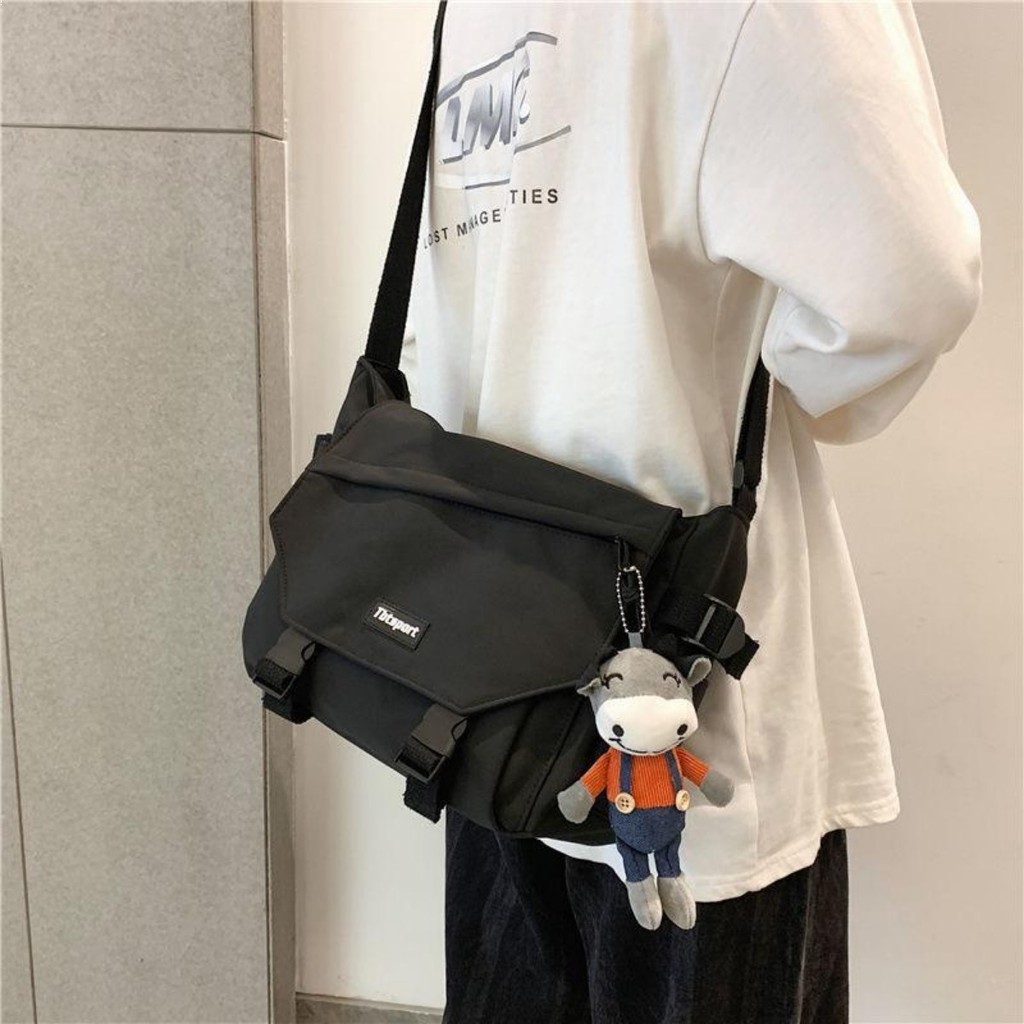 กระเป๋า bag กระเป๋าสะพายข้างผู้ชายแบรนด์น้ำฮาราจูกุกระเป๋าสะพายข้างนักเรียนชั้นเรียนกระเป๋าสะพายลำลองญี่ปุ่นหญิ