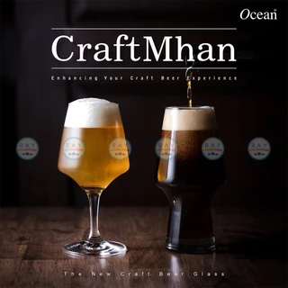 Ocean แก้วคราฟต์เบียร์ 390,565 ml (6ใบ) Craftmhan 1529B14,1B23220 โอเชียน แก้วคราฟเบียร์ แก้วเบียร์ craft