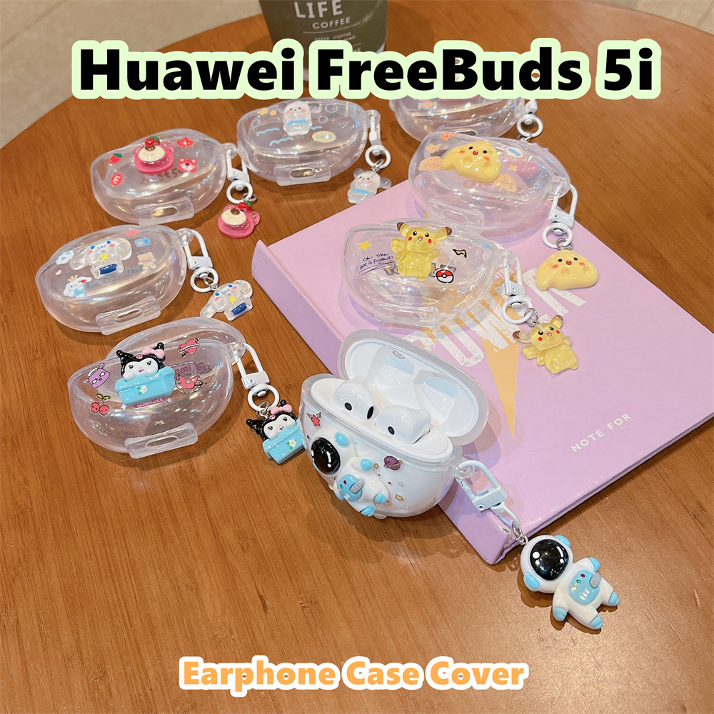 READY STOCK!นําไปใช้กับ Huawei FreeBuds 5i เคส Case เคสหูฟัง การ์ตูนน่ารัก ซิลิโคนนุ่ม เคส เคสหูฟัง