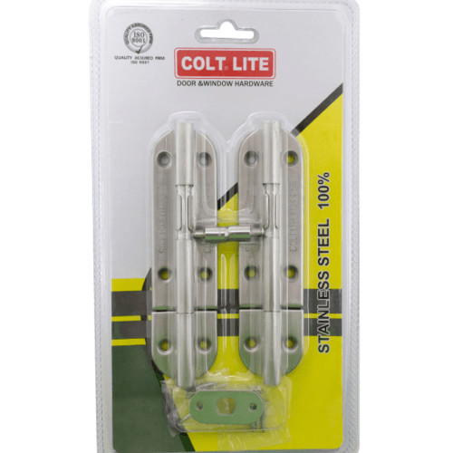 Changdee eco COLT LITE กลอนประตูสแตนเลส  รุ่น 104 ขนาด 4 นิ้ว สีสแตนเลส (แพ็ค 2) สินค้าดีมีคุณภาพ*