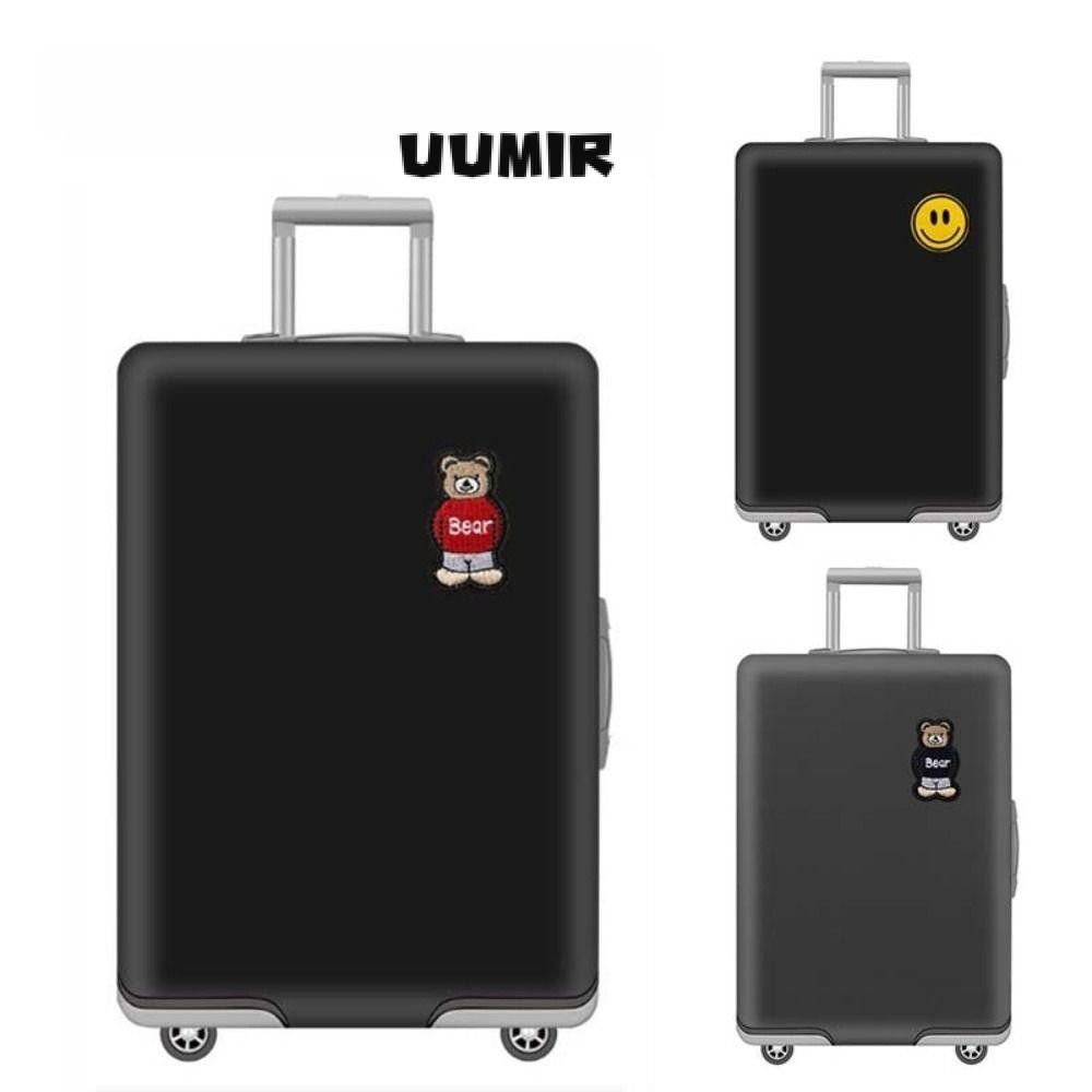 UUMIR พิมพ์กระเป๋าเดินทาง,โพลีเอสเตอร์ข้นกระเป๋าเดินทางฝุ่นปก, 20/22/24/26/28 นิ้วสวมทนยืดหยุ่น ถุง ปกกระเป๋าฝาครอบป้องกัน