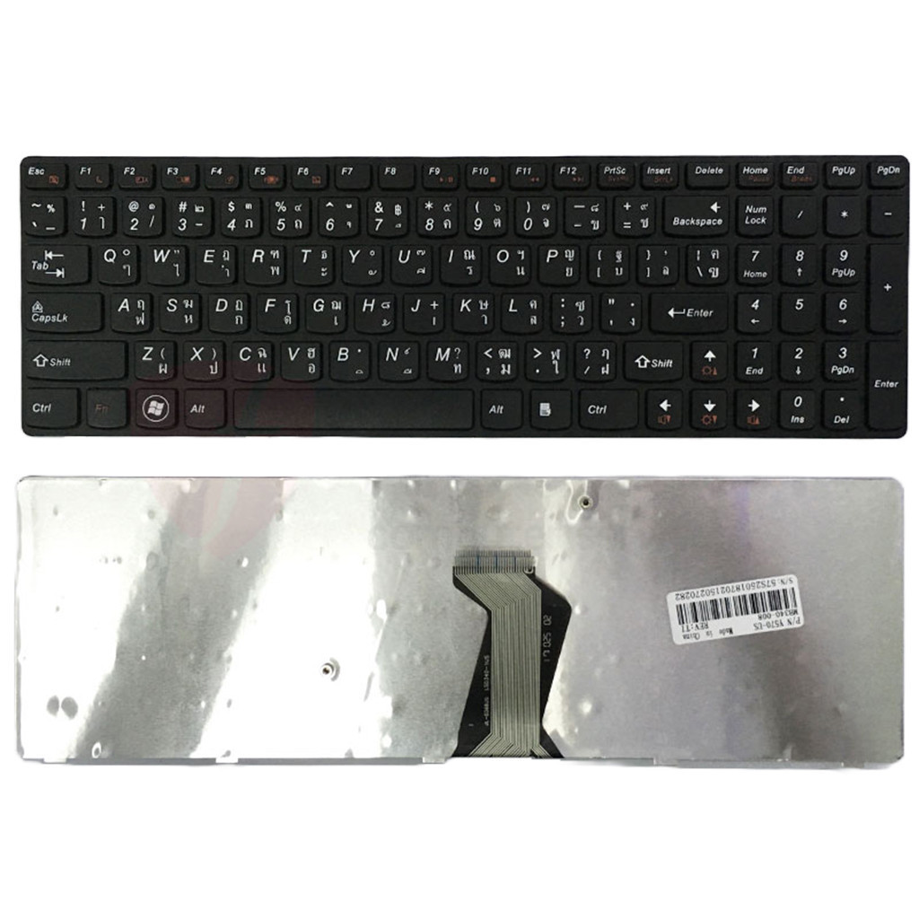 คีย์บอร์ด LENOVO Ideapad Y570 Y575 B570 B575 Z570 Z575 อังกฤษ KEYBOARD