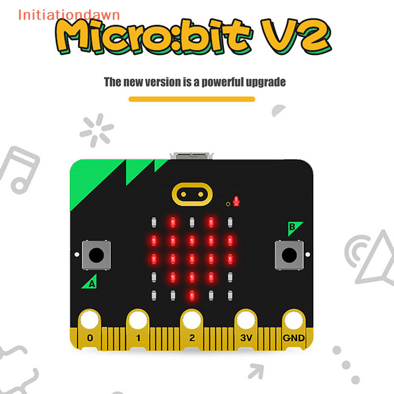 [Initiationdawn] Micro:bit V2 Micro Bit Go Edition BBC Microbit สําหรับเด็ก DIY บอร์ดพัฒนา BBC Micro