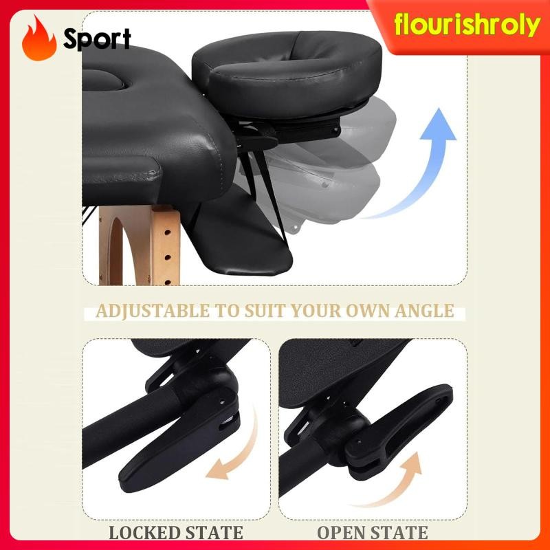 [ฟลออริช] เปลหน้าสําหรับโต๊ะนวดที่ยึดหน้าทนทานน้ําหนักเบาแบบพกพาเปลี่ยนปรับได้สําหรับ - รูปที่ 6