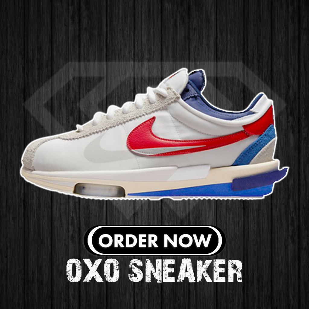 Sacai x Nike Zoom Cortez SP Forrest Gump 4.0 DQ0581-100 NK Sneakers Women Men Shoes Kasut