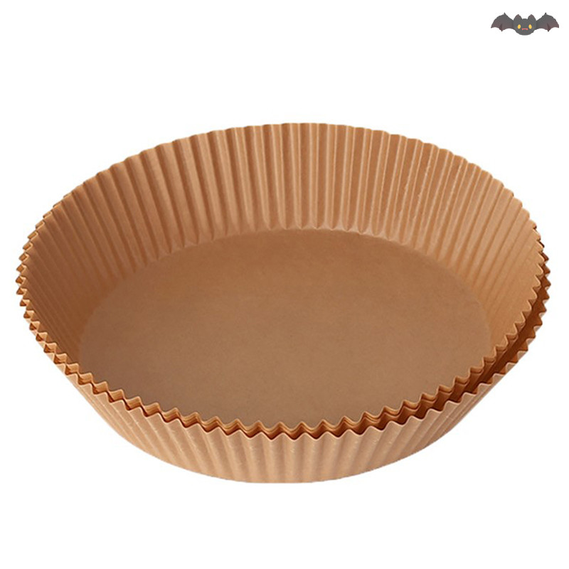 [PE] Air Fryer กระดาษแบบใช้แล้วทิ้ง Liner Non-Stick Mat Steamer Round Paper Baking Mats TH