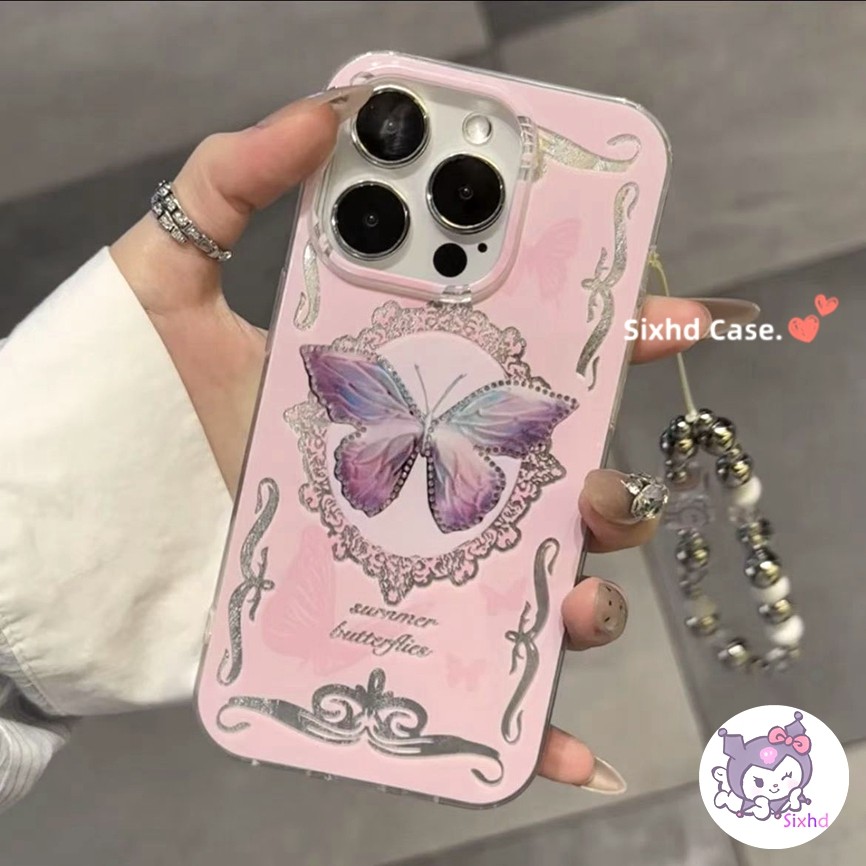 SAMSUNG สําหรับsamsung A06 A05s A15 A55 A35 A50 A12 A13 A14 A16 A05 A50S A30S A34 A54 A04 A32 A52 A52s A22 A23 A24 A53 A71 A53 A51 กรณีผีเสื้อน่ารักDreamy A71 A51 กรณีผีเสื้อน่ารัก