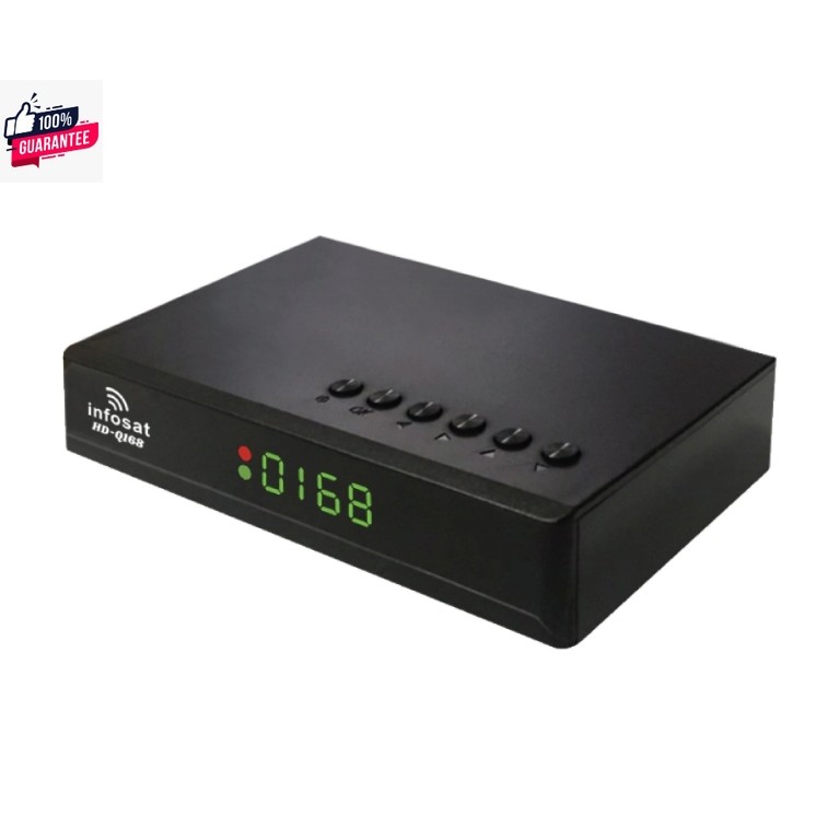 INFOSAT HD-Q168 กล่องทีวีดาวเทียมไฮริด ใช้งานได้ทั้งระ C & KU