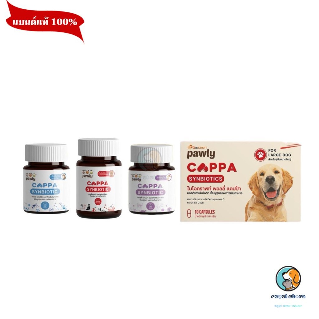 Pawly Cappa ผลิตภัณฑ์รักษาสมดุลในระบบทางเดินอาหารของสุนัขและแมว