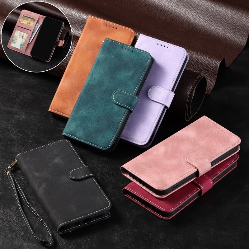 สําหรับ Realme C65 C67 C35 C30 C30s C20 C11 C21Y C25Y realme 5 5i 6 6i 7 8 9 9i Pro หนังพลิกแม่เหล็กขาตั้งกระเป๋าสตางค์โทรศัพท์