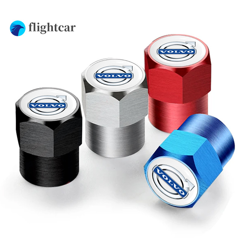 4pcs ใหม่โลหะล้อยางวาล์ว Caps Tyre Rim Stem สําหรับ Volvo XC90 S60 V40 XC60 S80 S40 V70 V50 S90 T6 V