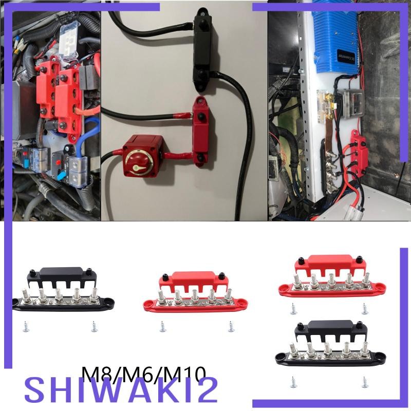 [Shiwaki2] Busbar Power Distribution Block Professional Busbar 5-Pin Terminal Block สําหรับรถบรรทุก,