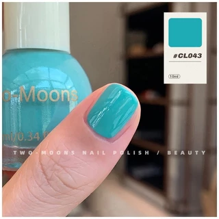 🌈ส่งจากไทย Two moons สีทาเล็บกึ่งเจล โทนสีฟ้า สไตล์เกาหลี ทาเองได้ ไม่ต้องใช้เครื่องอบ สีสวยเหมือนไปทำที่ร้าน