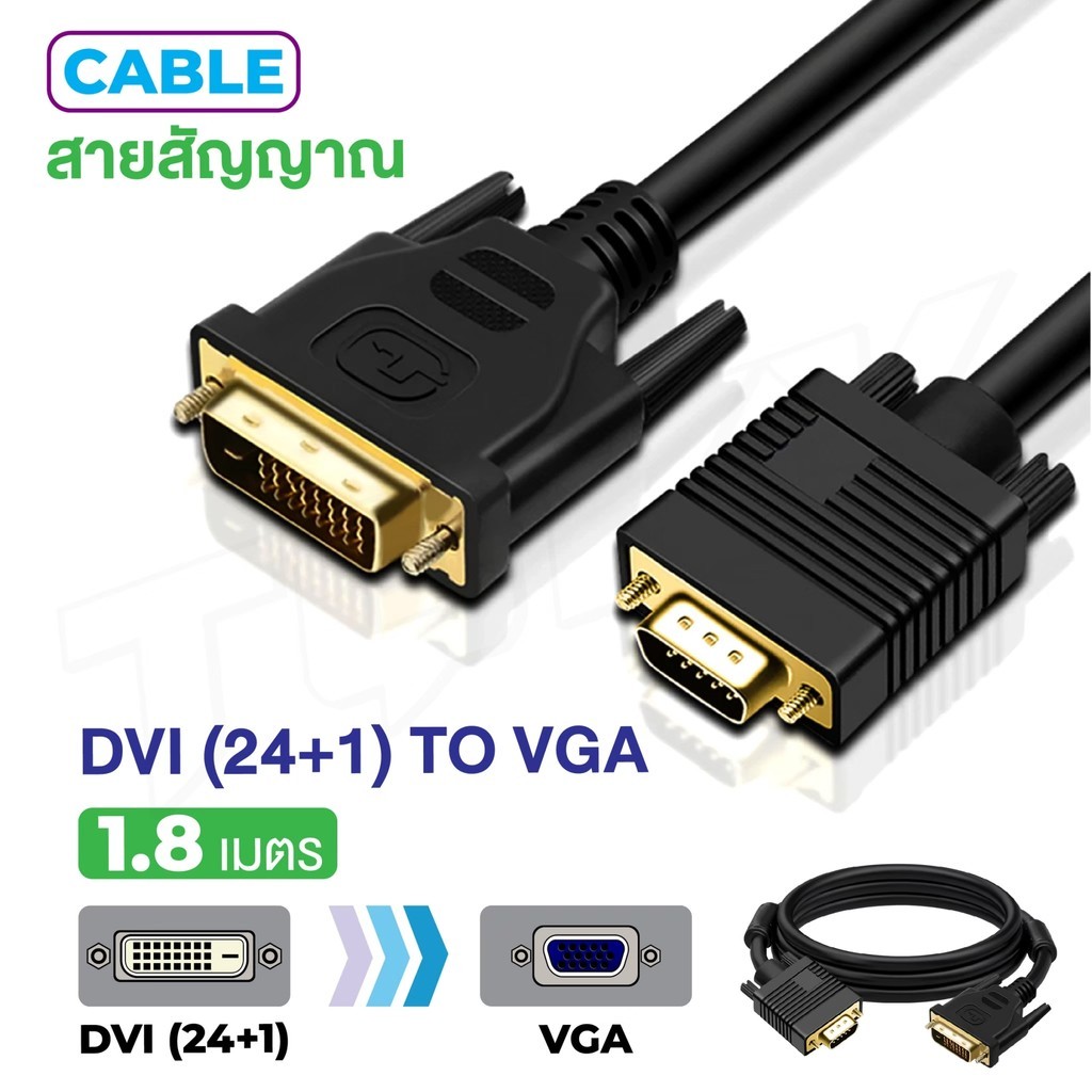 ตัวแปลง HDMI เป็น DVI เชื่อมต่อหน้าจอคอมแสดงผลทีวี คอมพิวเตอร์กราฟิกการ์ดโน๊ตบุ๊ค 4K HD