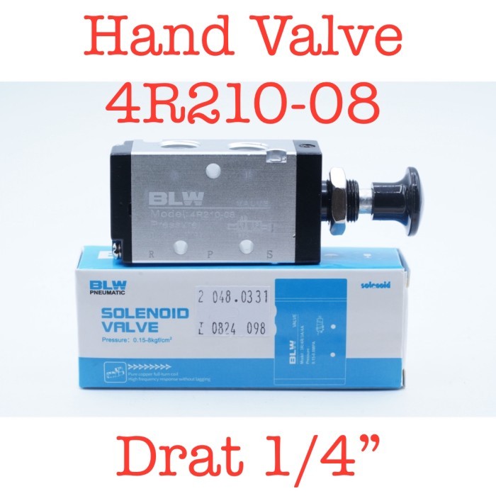 วาล์วมือ1/4 "4ร210-08 4ร210 08นิวเมติกคันโยกมือกลAงinวาล์วสวิทช์ประเภท5/2ทางมือคันโยกดําเนินการควบคุ