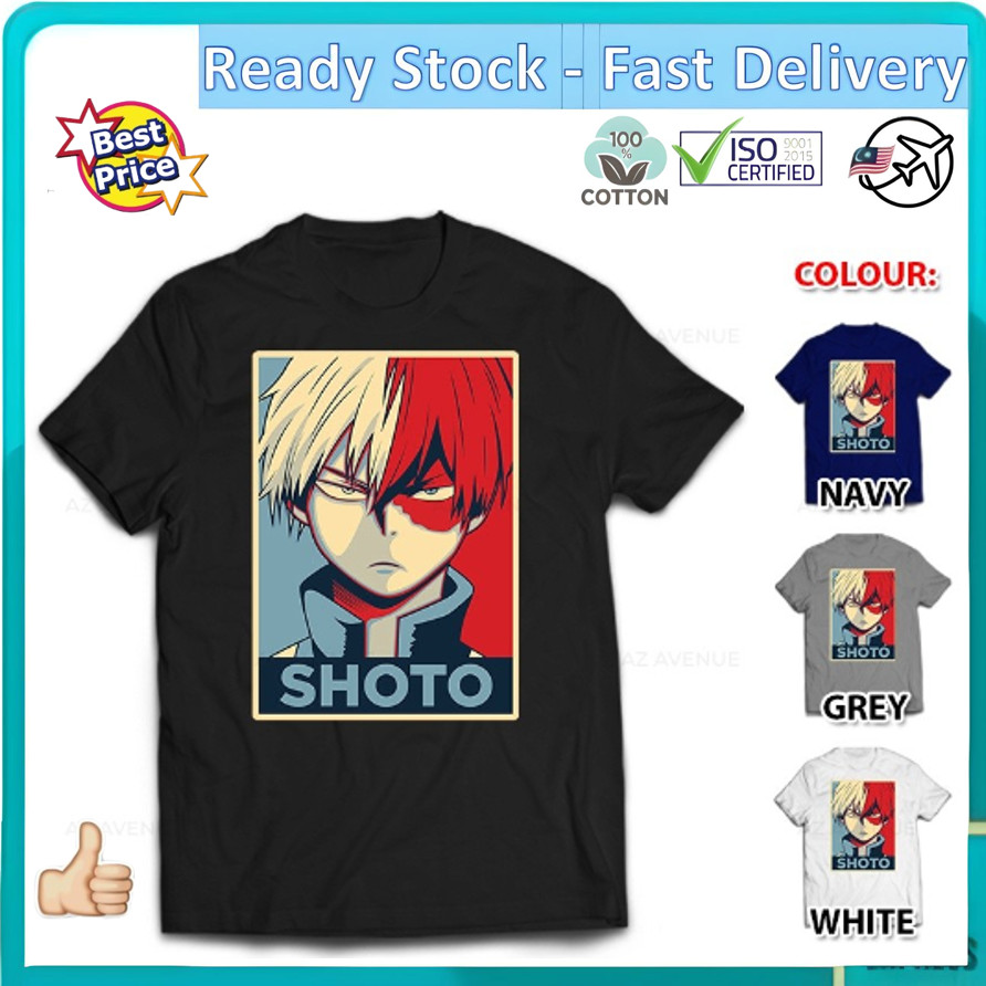 SL-189 My Hero Academia Katsuki Bakugo Bakugou Shoto Deku อะนิเมะการ์ตูนเสื้อยืด Baju แขนสั้น [XS-5X
