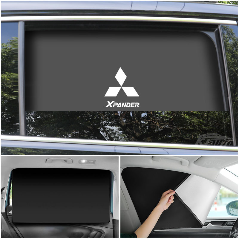 MITSUBISHI ยอดขายรายเดือน 10000+ มิตซูบิชิ เอ็กซ์แพนเดอร์ ม่านบังแดดแม่เหล็ก ยูวี ทนรถปกกระจกหน้าต่างฉนวนกันความร้อนร่มบังแดด