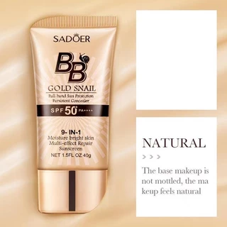 5ชิ้น รองพื้น SADOER บีบีครีม ครีมกันแดดหน้า SPF50+pa+++คอนซีลเลอร์ แบบน้ำ ครีมรองพื้น ปกปิดดี แต่งหน้าฐาน