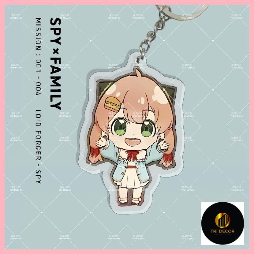 SPY x FAMILY Twilight พวงกุญแจ Anya Forge Yor Forge Bond Forge SPY Playhouse Arnia สามอุปกรณ์ต่อพ่วง