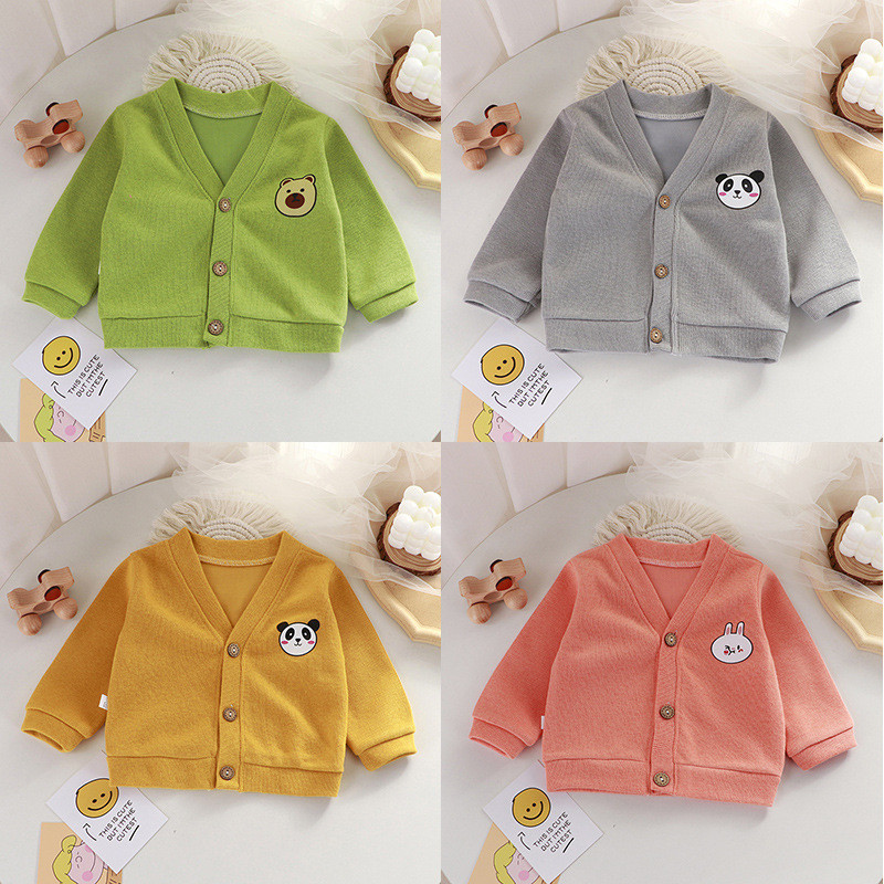 เสื้อกันหนาวเด็ก เสื้อกันหนาว Cardigan เด็กชาย เสื้อกันหนาวเด็ก เสื้อผ้าเด็กฤดูใบไม้ผลิและฤดูใบไม้ร่วง