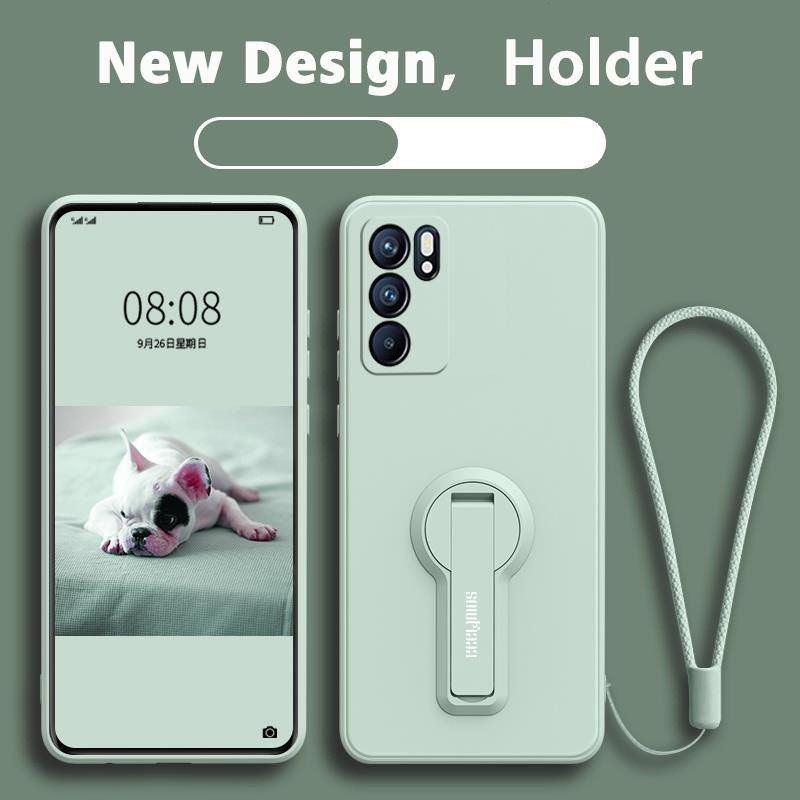 FOR เคส ปลอก OPPO Reno 12 Pro RENO12 Reno 12F 5g 2024 โทรศัพท์กรณี softcase ซิลิโคนเหลวป้องกันเรียบกันกระแทกกันชนปกการออกแบบใหม่360 ° กับผู้ถือ YTXZZJ01