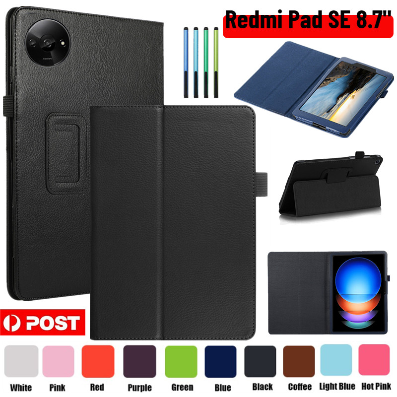 สําหรับ Xiaomi Redmi Pad SE 4G 8.7 นิ้ว 2024 Slim Flip แท็บเล็ตขาตั้งหนังฝาครอบกันกระแทก