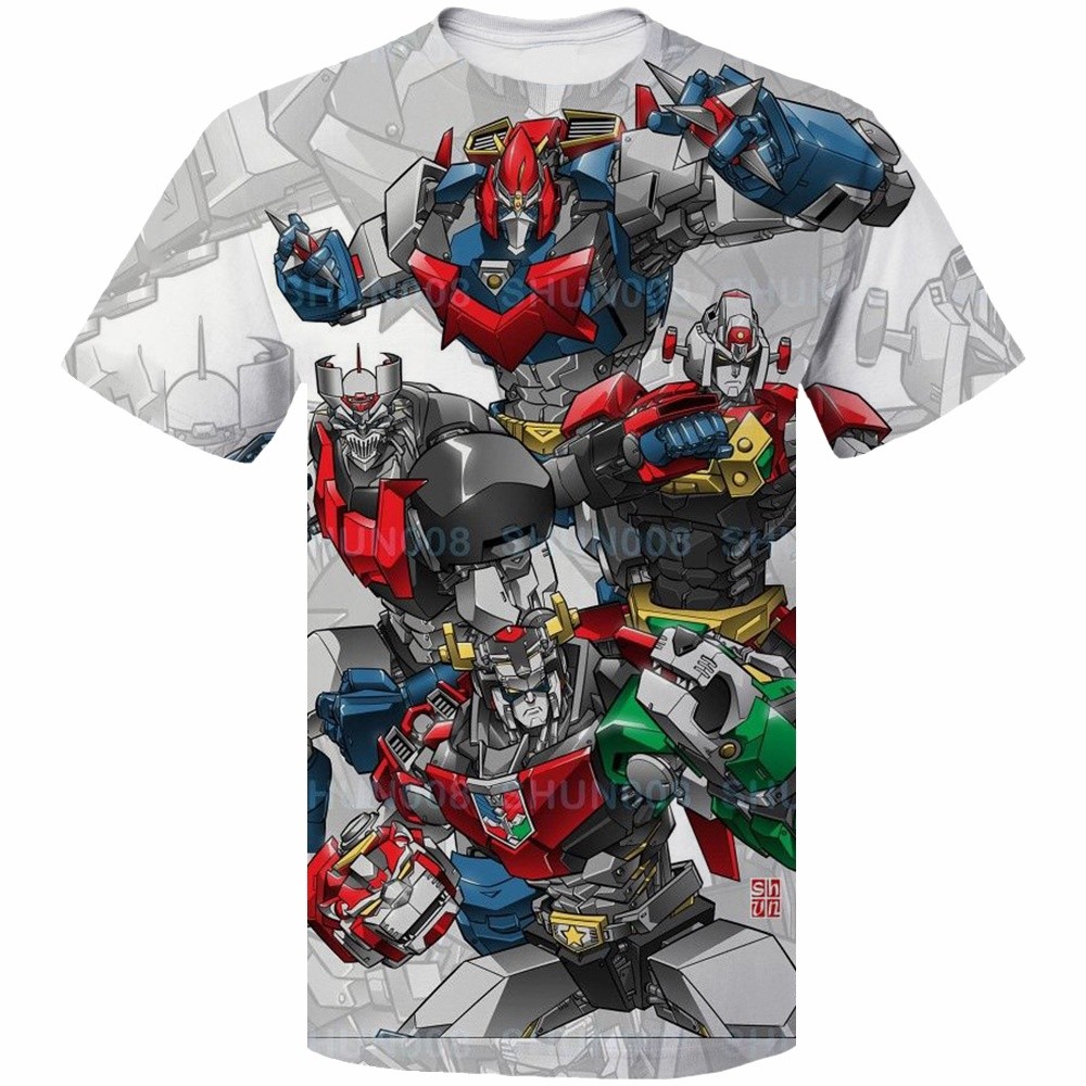 2024 ฤดูร้อนใหม่ผู้ชายเสื้อยืดท็อปส์กันดั้มรุ่น3งพิมพ์แขนสั้นเสื้อยืดถนนสบายๆคอกลมแขนสั้นขนาดใหญ่