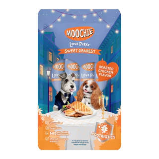 Moochie มูชี่ ขนมสุนัขเนื้อครีมมี่ Creamy Dog Treats แพ็ค 15g x 4 ซอง