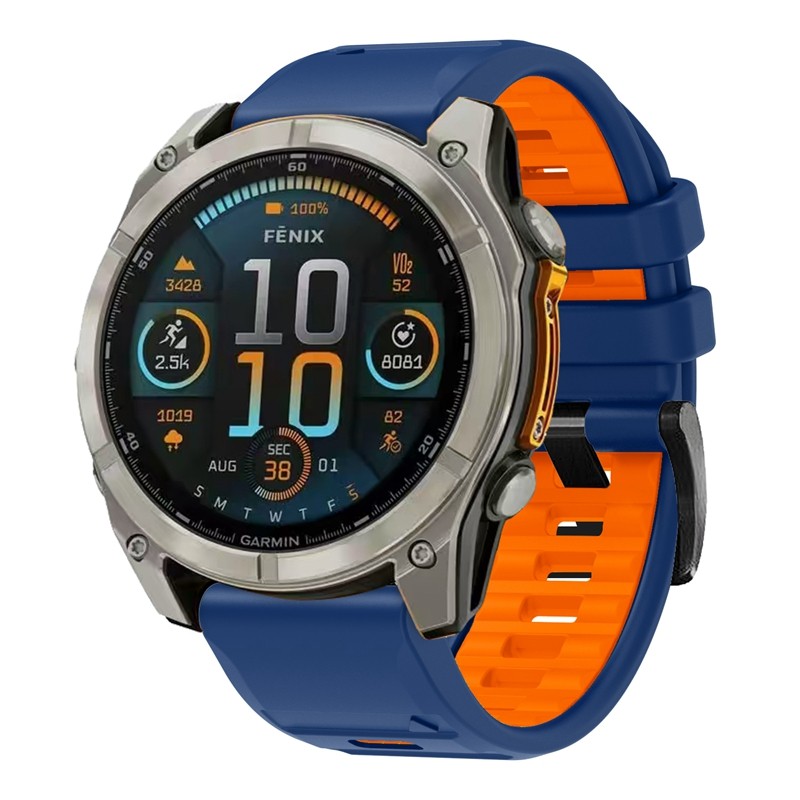 สายรัดซิลิโคนอย่างเป็นทางการสำหรับ garmin epix pro gen 2 fenix e/ 8/7X/6/6 xpro/ 3 hr instinct 2 2X enduro 2 3 approach S70 47 51มม. S62 S60 22มม. 26มม. สายนาฬิกา QuickFit