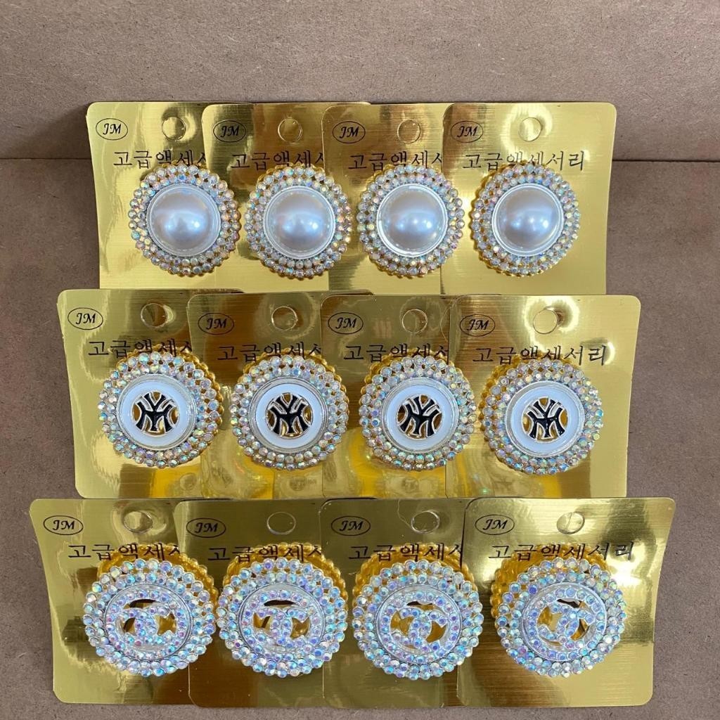 แหวนฮิญาบเพอมาตะสมัยใหม่ | แหวนฮิญาบโมเดิร์น | แหวนผ้าคลุมหน้าสุดหรู | แหวนฮิญาบสวยๆ | รหัส JM123-4