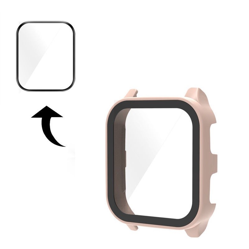 สําหรับ Garmin Venu Sq 2 PC shell กระจกนิรภัยป้องกันหน้าจอ TPU กรอบป้องกันกรณีป้องกันการตก