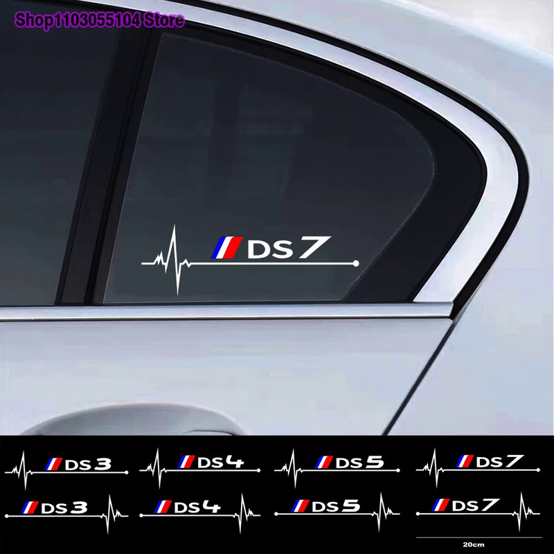 2pcs Car window Sticker For Citroen DS3 DS4 DS5 DS7 Auto Accessories