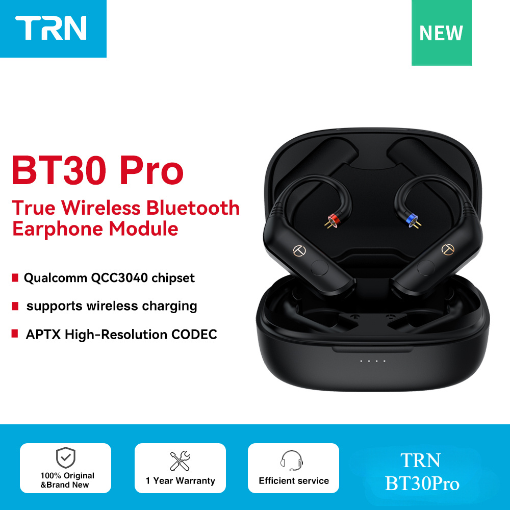 Trn BT30 PRO ไร้สายบลูทูธ 5.2 HIFI หูฟังโมดูลอัพเกรดสายเปลี่ยนสําหรับ Conch 0.75 0.78 Mmcx SPin QDC BT30Pro