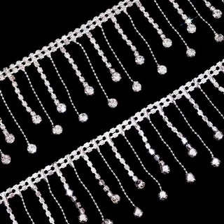 Ducrystal91เซนติเมตรคริสตัลพู่กรงเล็บโซ่เย็บ/กาวบนRhinestoneตกแต่งโซ่หัตถกรรมDIY