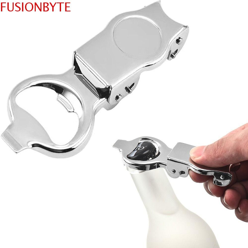 Fusionbyte ที่เปิดขวด, ฝาขวดสแตนเลสพับได้, จุกไวน์แบบใช้ซ้ําได้แบบแมนนวลทนทานกลางแจ้ง
