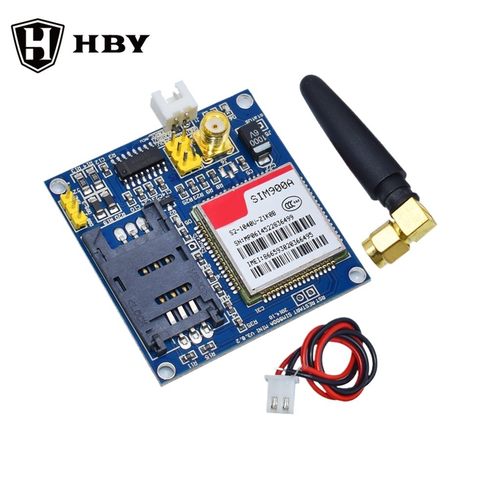 Sim900a SIM900 MINI V4.0 โมดูลส่งข้อมูลไร้สาย GSM GPRS ชุดบอร์ดพร้อมเสาอากาศ