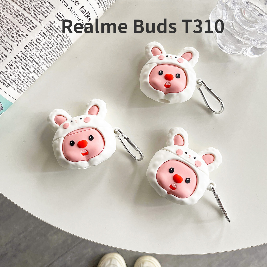 Gtc สําหรับ Realme Buds T310 เคสหูฟัง แว่นกันแดดน่ารัก beaver