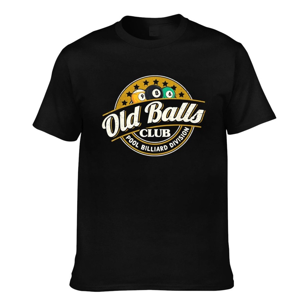 Pool 8 Ball บิลเลียด Old Balls Club เสื้อยืดสั่งทําผู้ชาย