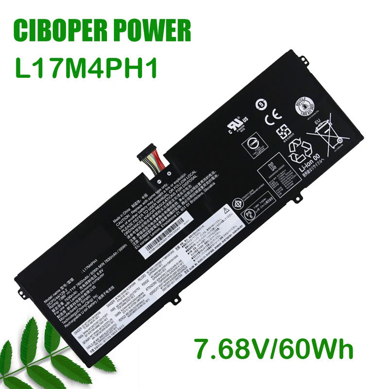 CP Genuine Laptop Battery L17C4PH1 L17C4PH2 L17M4PH1 L17M4PH3 7.68V 60Wh For 7 Pro Pro-13IKB C930 C9