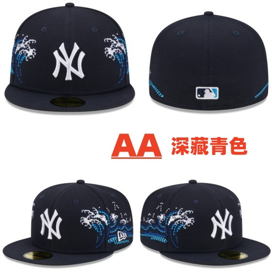 2024 AANew YorkYankees Fully Closed Baseball Cap Fashion Outdoor Sports Hat XQ2W