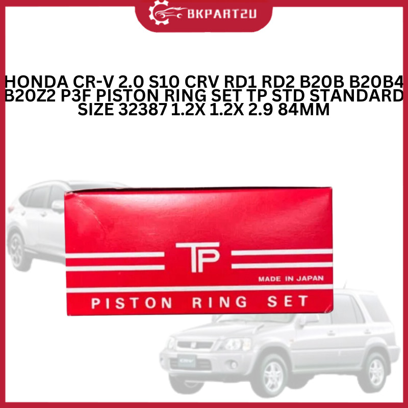 HONDA CR-V 2.0 S10 CRV RD1 RD2 B20B B20B4 B20Z2 P3F PISTON แหวนชุด TP 1.2X 1.2X 2.9 84 มม.