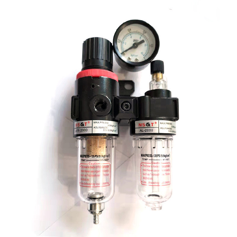 AFC2000 กรองอากาศปั้มลม ชุดกรองลมดักน้ำ กรองท้ายกาพ่นสี ปรับแรงดันลม PM20+SM20 - รูปที่ 7