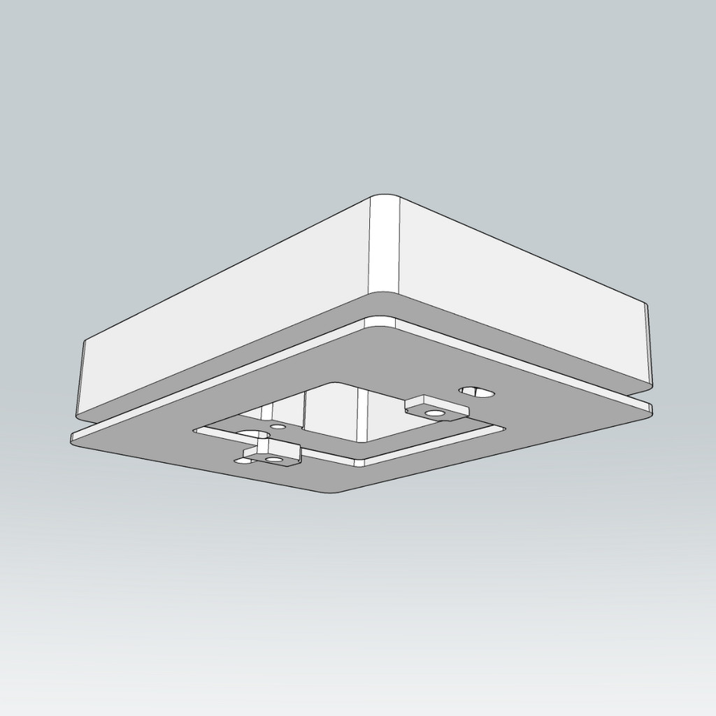 บล็อกพลาสติกขึ้นรูปแบบ 3 มิติ สำหรับแปลงบล็อกสวิตช์ไฟหรือปลั๊กไฟขนาด 2*4 นิ้ว ให้เป็นขนาด 3x3 นิ้ว - รูปที่ 5