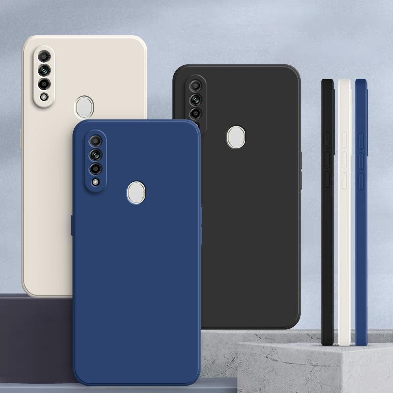 เคส OPPO A31 2020 สีทึบ OPPO A31 2020 เคสซิลิโคนป้องกันการตกสีธรรมดาเรียบง่าย YT