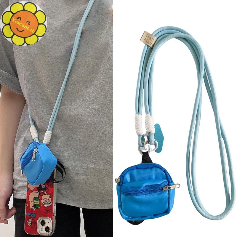 Yescont แฟชั่น Universal โทรศัพท์มือถือ Lanyard ข้อมือเชือกไนลอนทอโซ่ Anti-Loss จี้กระเป๋า Multi-Functional โทรศัพท์อุปกรณ์เสริม TH