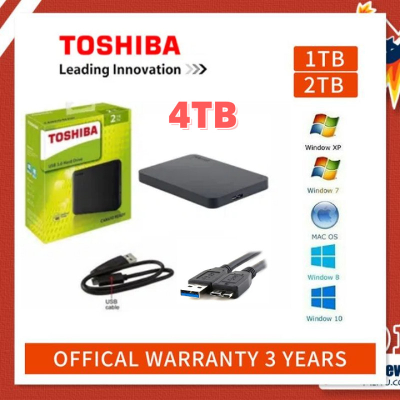 External Harddisk 2TB ฮาร์ดดิสก์แบบพกพา Hard Drives HDD 2.5" USB 3.0 ฮาร์ดไดรฟ์คุณภาพสูง Harddisk Ex
