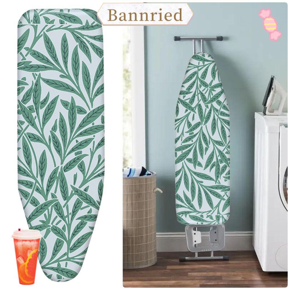 Bannriedsg989 1 ชิ้นเหล็กโล่ความร้อน,สากลพร้อมขอบยืดหยุ่นที่รองรีด,ผ้าฝ้ายหนา Padding ผ้าทนคราบฝาครอบรีดผ้าสําหรับโต๊ะรีดผ้า