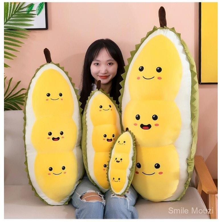 ถั่วทุเรียนนุ่มและน่ารักสุดๆพร้อมตุ๊กตานอนตุ๊กตาตุ๊กตาตุ๊กตาหมอนกอดเตียงขาหมอนรองผลไม้ของขวัญเด็กชายและเด็กหญิง