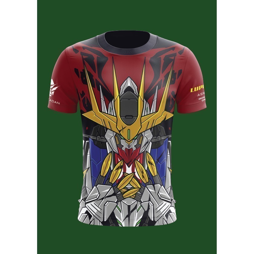 แฟชั่นกันดั้ม 2024 Barbatos Tshirt / Jersi Microfiber