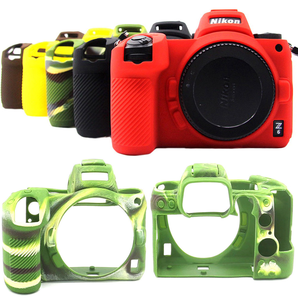 กล้องผิวสําหรับ Nikon Z7 Z6 CASE Z7II Z6II กรณียางซิลิโคนกล้องป้องกันกระเป๋ากล้อง